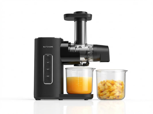 AW Kaltentsafter BlitzHome BH-JC01 Kaltpress-Entsafter – 150W – 2 Geschwindigkeiten – 450 ml – EU-Stecker